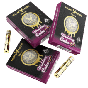 Muha Med Wedding Cake cartridge with sweet vanilla-inspired profile