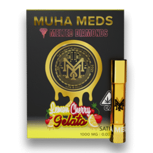Muha Med Lemon Cherry Gelato product packaging and details