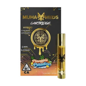 Muha Med Pineapple Paradise cartridge with tropical pineapple flavor profile