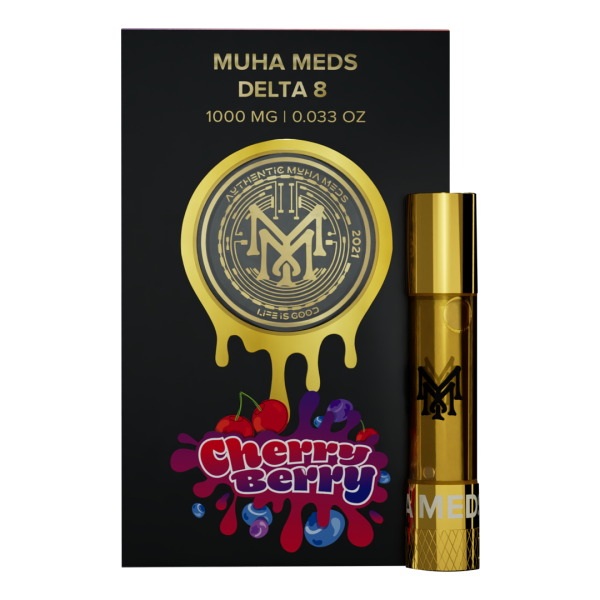 Muha Meds Cherry Berry 1G cartridge with cherry and berry flavor profile