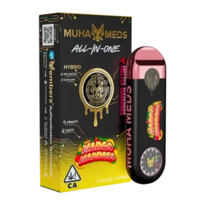 Muha Meds Mango Madness 1G 1000MG Melted Diamonds Hybrid disposable