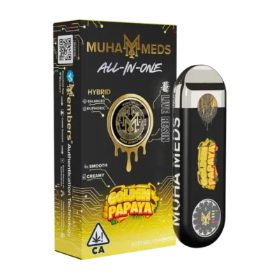 Muha Meds Golden Papaya 1G Live Resin Disposable