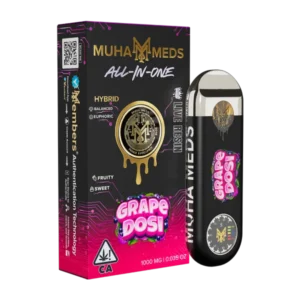 Muha Meds Grape Dosi 1G Live Resin All-In-One disposable