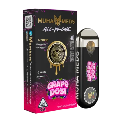 Muha Meds Grape Dosi 1G Live Resin All-In-One disposable