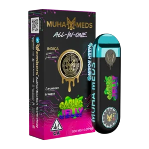 Muha Meds Garlic Jelly 500MG Hash Rosin 0.5G Indica disposable