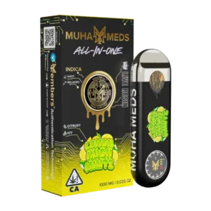Muha Meds Lemon Kush Mintz 1G Live Resin All-In-One disposable