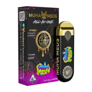 Muha Meds Magic Melon OG 1G 1000MG Distillate Hybrid All-In-One disposable