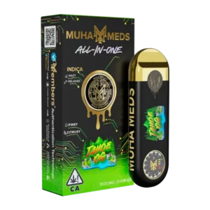Muha Meds Tahoe OG 1G 1000MG Distillate Indica All-In-One disposable